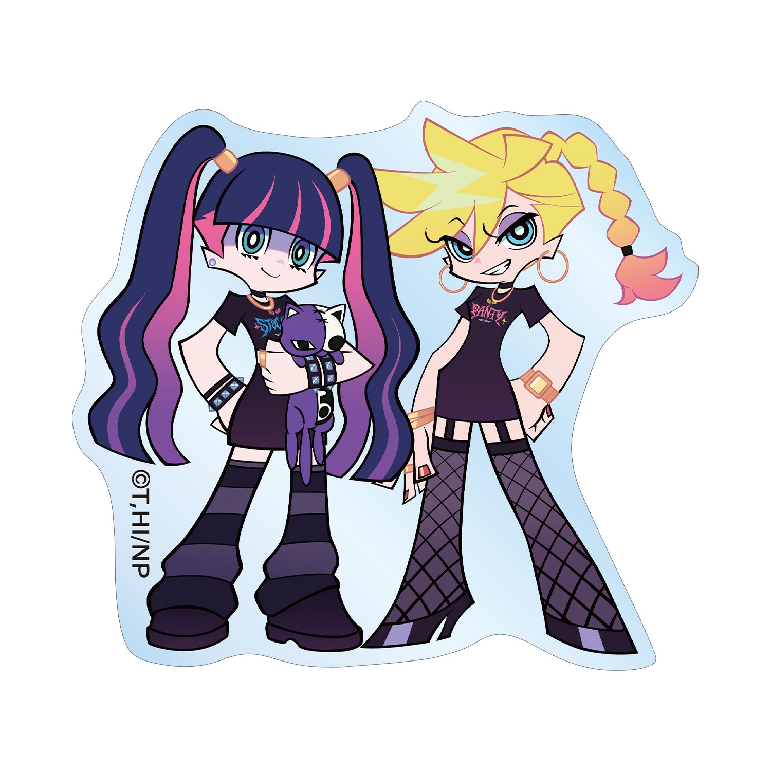 『New PANTY & STOCKING with GARTERBELT』 描き下ろし パンティ&ストッキング モデルver. アクリルステッカー ver.B - 公式商品画像 | AniSmile