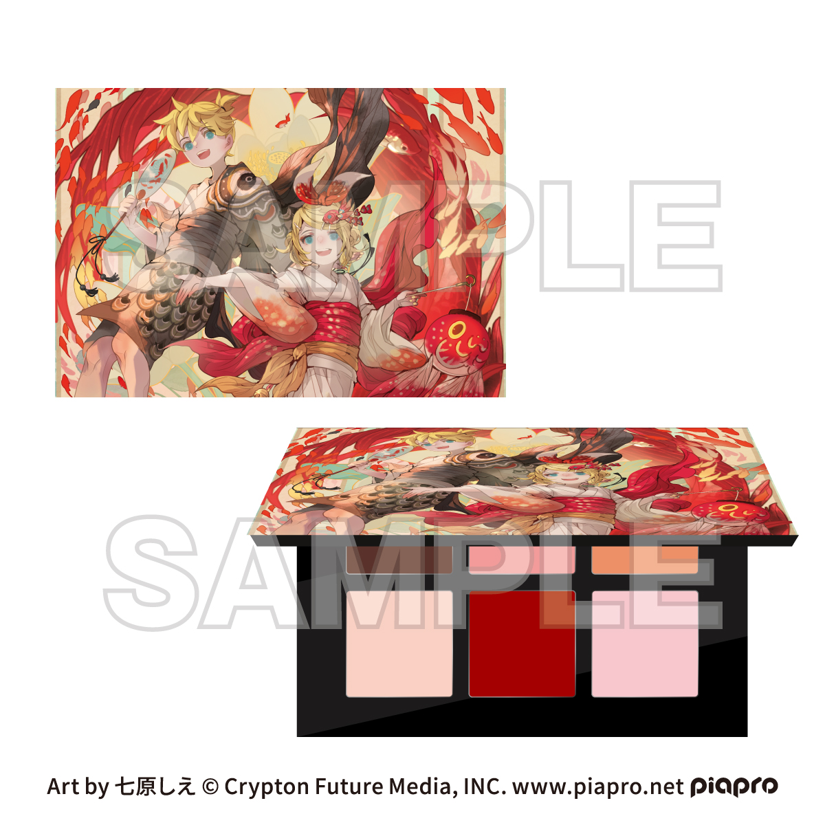 ピアプロキャラクターズ cosmetics 音彩ノ粧 メイクパレット『爛-ran-』 - 公式商品画像 | AniSmile