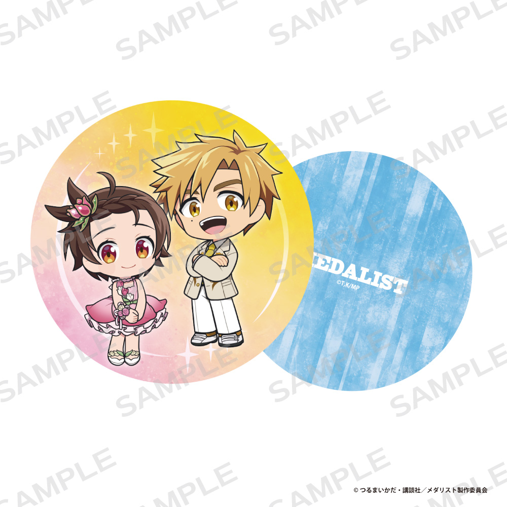 「メダリスト」両面コンパクトミラー【結束いのり&明浦路 司】 - official product image | AniSmile