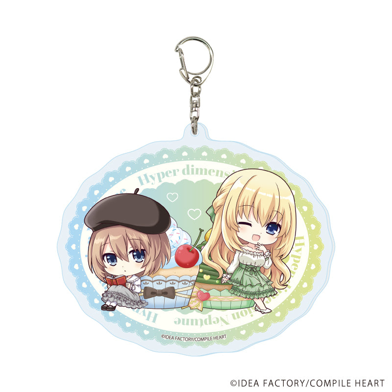 デカアクリルキーホルダー「超次元ゲイム ネプテューヌ」02/ブラン&ベール(ミニキャライラスト) - 公式商品画像 | AniSmile