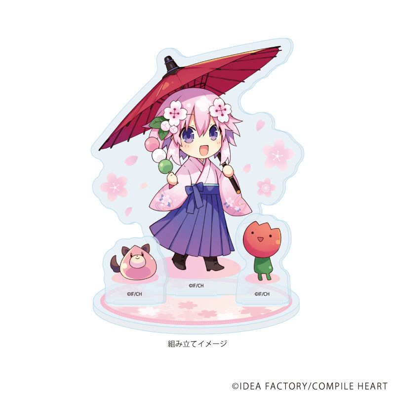 アクリルスタンドプレート「超次元ゲイム ネプテューヌ」01/ネプテューヌ(桜)(公式イラスト) 画像 2 | AniSmile