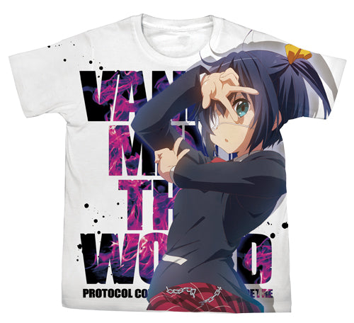 中二病でも恋がしたい! 小鳥遊六花フルグラフィックTシャツ/WHITE-M - 公式商品画像 | AniSmile