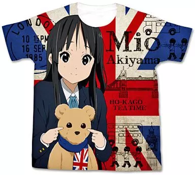 映画「けいおん!」秋山澪フルグラフィックTシャツ/WHITE-L - 公式商品画像 | AniSmile