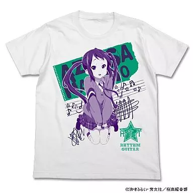 けいおん! 中野梓グラフィックTシャツ/WHITE-L - 官方商品图片 | AniSmile