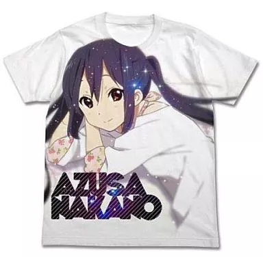 けいおん! 中野梓フルグラフィックTシャツ/WHITE-XL - 公式商品画像 | AniSmile