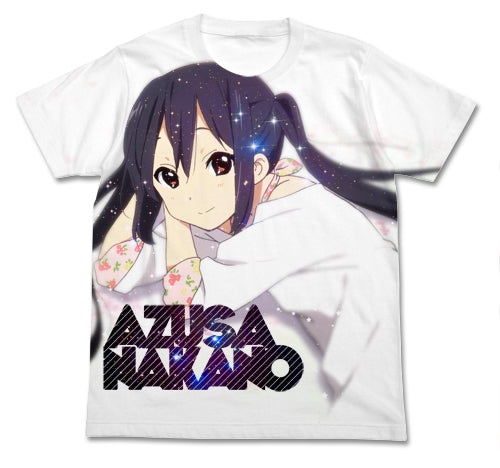 けいおん! 中野梓フルグラフィックTシャツ/WHITE-M - 公式商品画像 | AniSmile