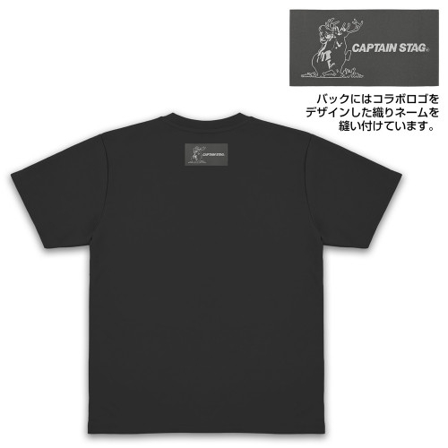 『ゆるキャン△』×キャプテンスタッグ ドライTシャツ/BLACK-M 画像 3 | AniSmile