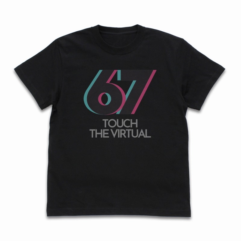 夜のクラゲは泳げない キウイのTOUCH THE VIRTUAL Tシャツ/BLACK-XL 画像 2 | AniSmile