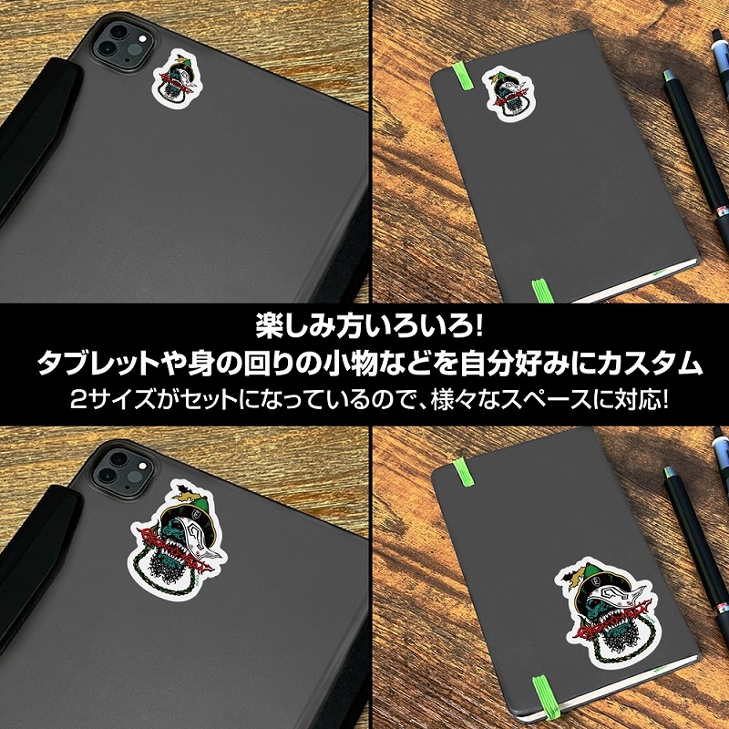 新日本プロレスリング グレート-O-カーン ドクロロゴ ミニステッカーセット 画像 5 | AniSmile