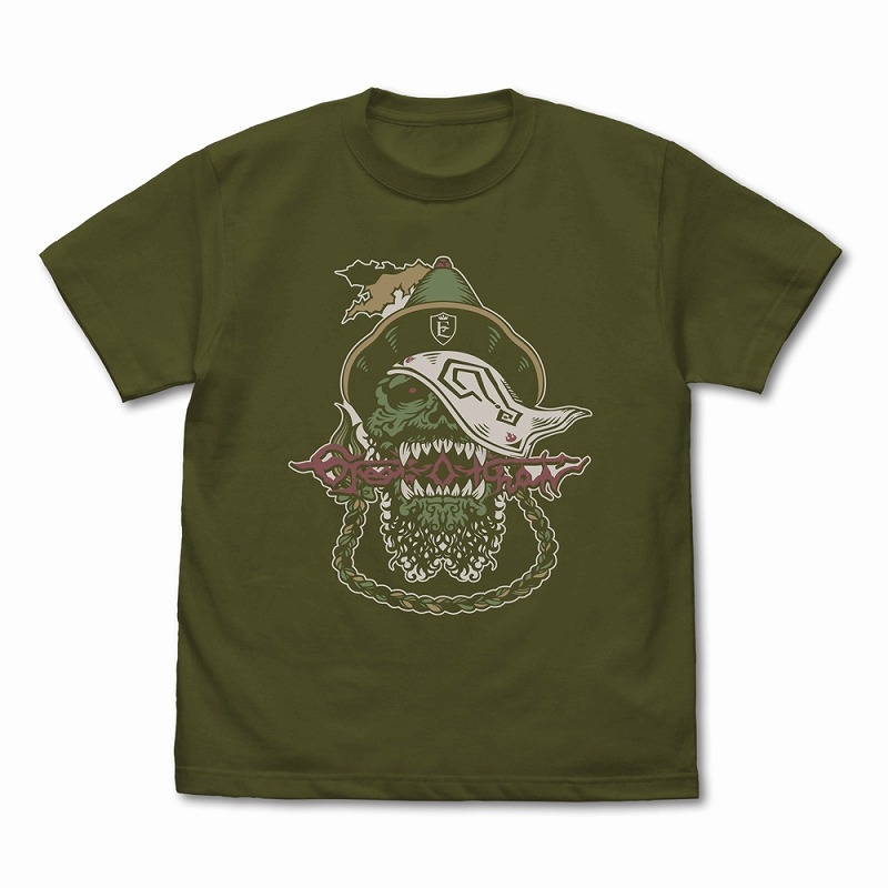 新日本プロレスリング グレート-O-カーン ドクロロゴ Tシャツ/MOSS-L - 公式商品画像 | AniSmile