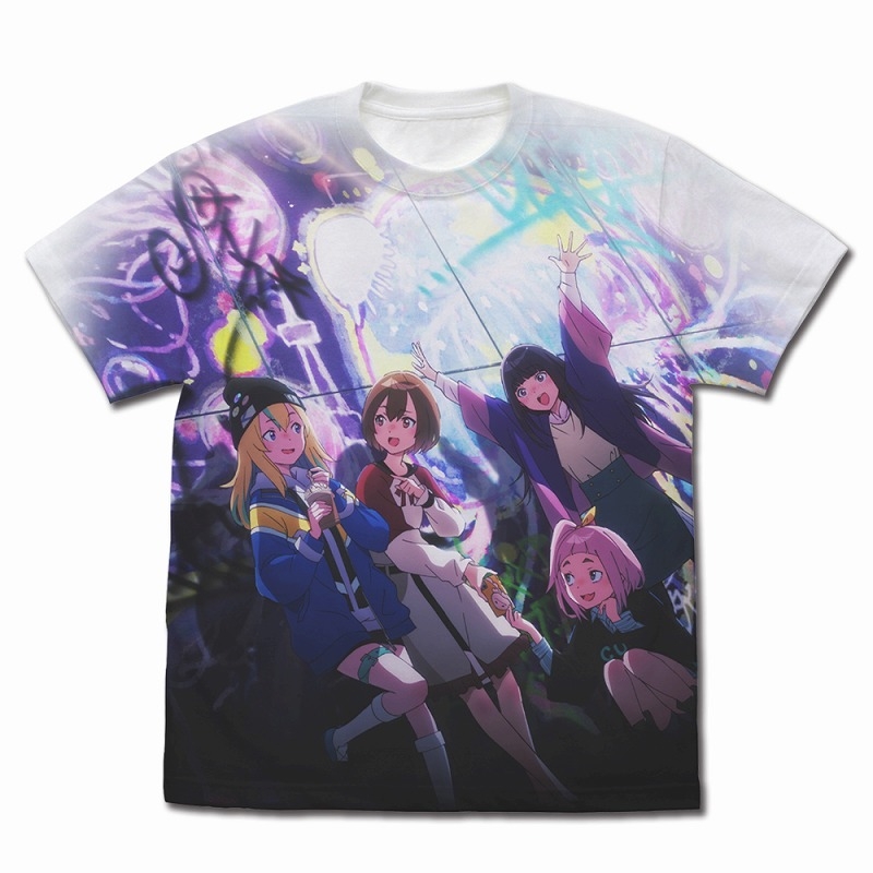 夜のクラゲは泳げない JELEE フルグラフィックTシャツ/WHITE-M - 公式商品画像 | AniSmile