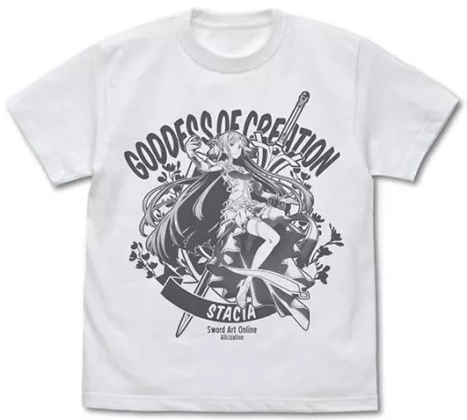ソードアート・オンライン アリシゼーション War of Underworld 《創世神ステイシア》アスナ Tシャツ/WHITE-XL - 公式商品画像 | AniSmile