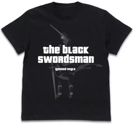ソードアート・オンライン アリシゼーション War of Underworld 《黒の剣士》キリト 《アンダーワールド》Ver. Tシャツ/BLACK-M - AniSmile