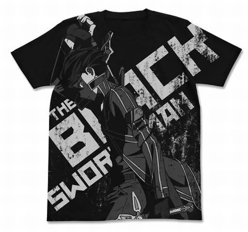 ソードアート・オンライン 黒の剣士キリトTシャツ/BLACK-XL - 公式商品画像 | AniSmile
