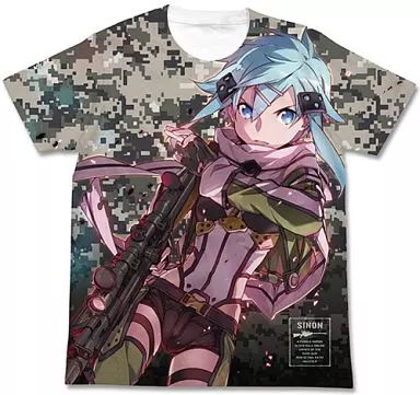 ソードアート・オンライン シノン フルグラフィックTシャツ/WHITE-XL - 公式商品画像 | AniSmile