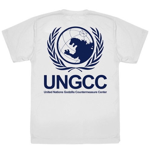 ゴジラ 国連G対策センター ロゴ ドライTシャツ/WHITE-L 画像 3 | AniSmile