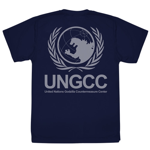 ゴジラ 国連G対策センター ロゴ ドライTシャツ/NAVY-M 画像 3 | AniSmile
