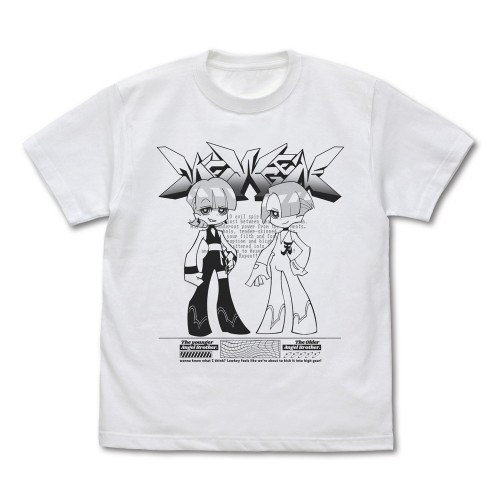 New PANTY & STOCKING with GARTERBELT ポリエステル&ポリウレタン Tシャツ/WHITE-XL - 公式商品画像 | AniSmile