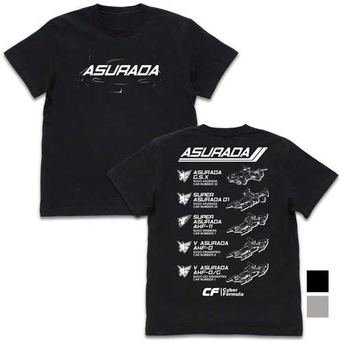 新世紀GPXサイバーフォーミュラ 歴代アスラーダ Tシャツ/BLACK-S - 公式商品画像 | AniSmile