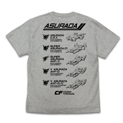 新世紀GPXサイバーフォーミュラ 歴代アスラーダ Tシャツ/MIX GRAY-S 画像 3 | AniSmile