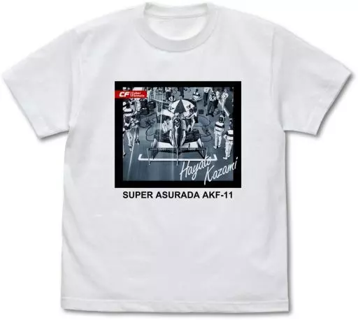 新世紀GPXサイバーフォーミュラ スーパーアスラーダ AKF-11 ワンシーンプリントTシャツ/WHITE-XL - 公式商品画像 | AniSmile