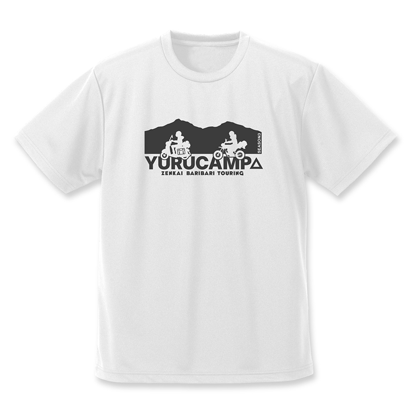 ゆるキャン△ SEASON3 リン・綾乃ツーリング ドライTシャツ/WHITE-S 画像 2 | AniSmile