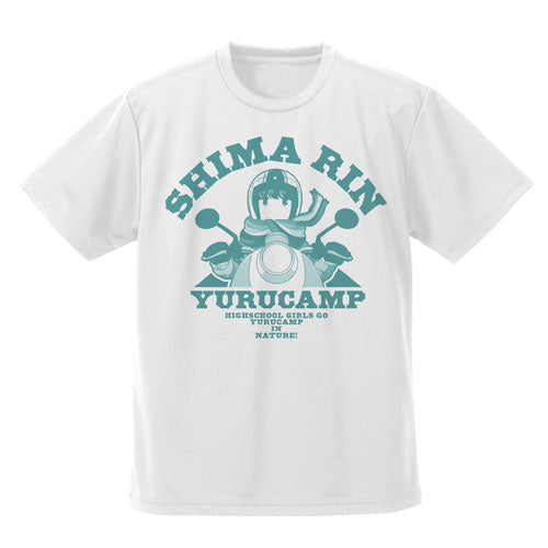 ゆるキャン△ 志摩リン ドライTシャツ/WHITE-S - 公式商品画像 | AniSmile