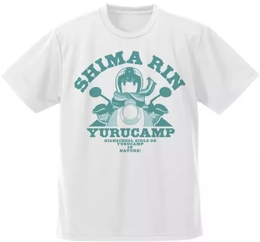 ゆるキャン△ 志摩リン ドライTシャツ/WHITE-M - 公式商品画像 | AniSmile