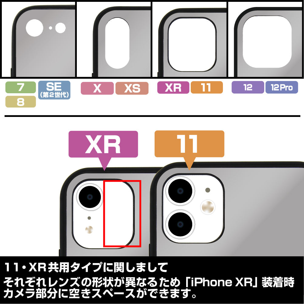 ゆるキャン△ 志摩リンと三輪バイク 強化ガラスiPhoneケース/7・8・SE(第2世代)共用 画像 3 | AniSmile
