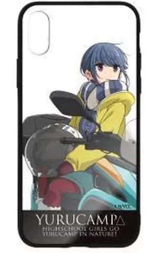 ゆるキャン△ 志摩リンと三輪バイク 強化ガラスiPhoneケース/X・Xs共用 - 公式商品画像 | AniSmile