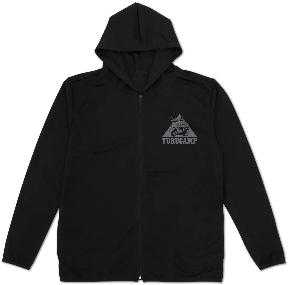 ゆるキャン△ 志摩リンのスクーター 薄手ドライパーカー/BLACK-XL 画像 2 | AniSmile