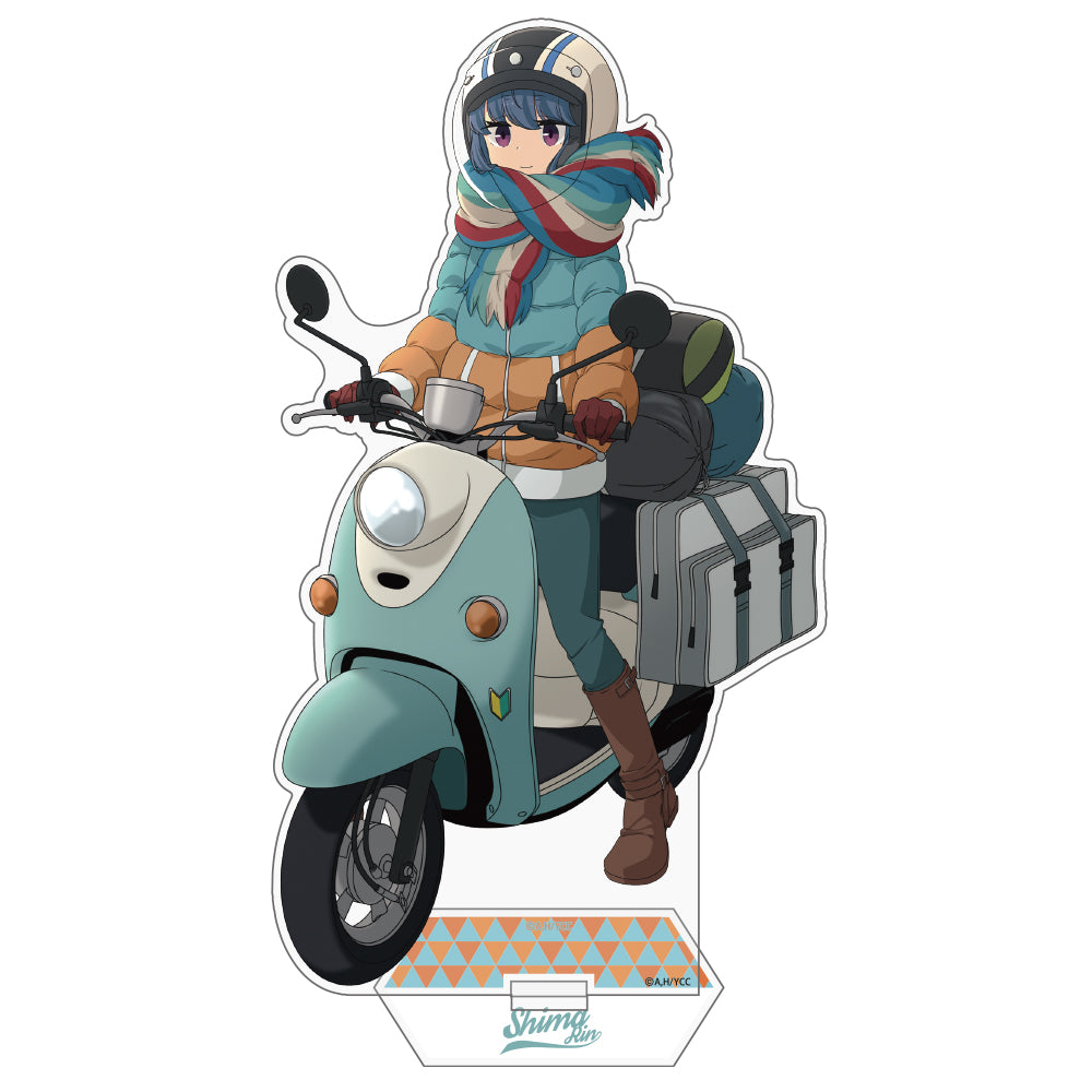 ゆるキャン△ 志摩リンとスクーター アクリルスタンド(大) - 公式商品画像 | AniSmile
