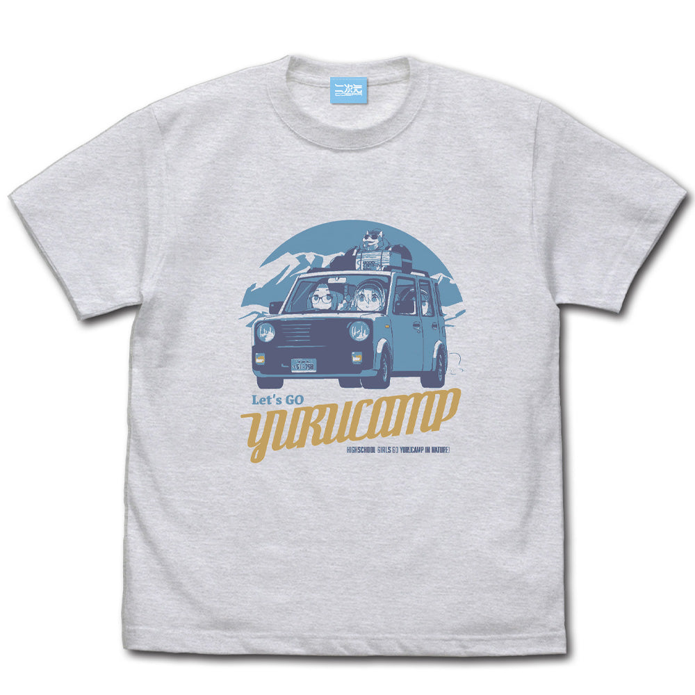 ゆるキャン△カー Tシャツ 桜&なでしこ&リン Ver2.0/ASH-S - 公式商品画像 | AniSmile