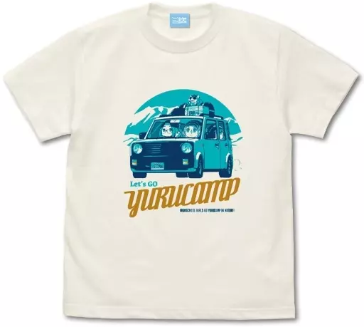 ゆるキャン△カー Tシャツ 桜&なでしこ&リン Ver2.0/VANILLA WHITE-XL - 公式商品画像 | AniSmile