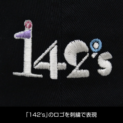 アイドルマスター シンデレラガールズ 142's 刺繍ローキャップ/BLACK 画像 3 | AniSmile