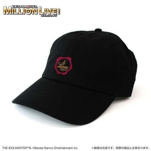 アイドルマスター ミリオンライブ! 4Luxury 刺繍ローキャップ/BLACK - 公式商品画像 | AniSmile