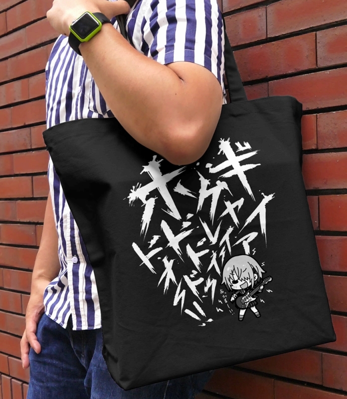 ヘブンバーンズレッド ギャイアグレイーイボドドドゥドオー!! ラージトート/BLACK 画像 2 | AniSmile