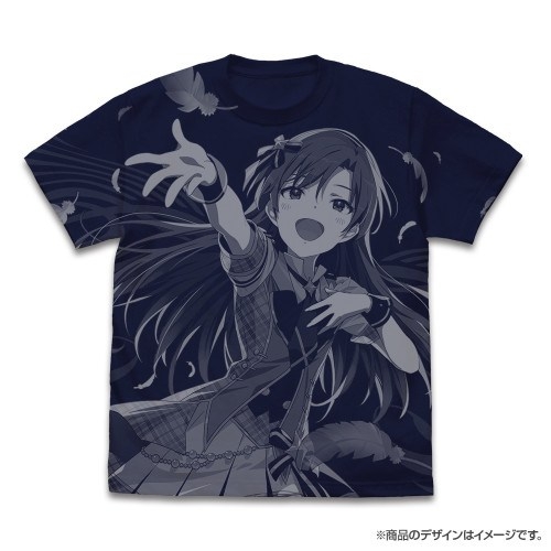 アイドルマスター ★限定★【Just be myself!!】如月千早 オールプリントTシャツ/NAVY-S - 公式商品画像 | AniSmile