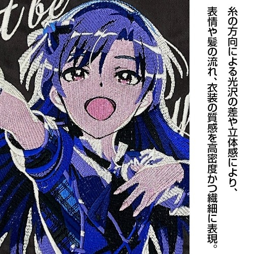 アイドルマスター ★限定★如月千早 刺繍ワークシャツ 2026 MODEL/GRAY-L 画像 5 | AniSmile