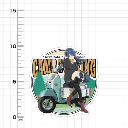 ゆるキャン△ SEASON3 描き下ろし 志摩リン 屋外対応ステッカー バイクでひといきVer. 画像 3 | AniSmile