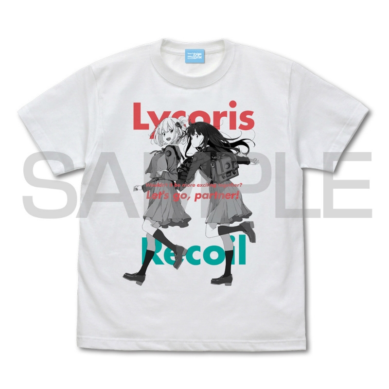 リコリス・リコイル 千束&たきな Tシャツ/WHITE-XL - 官方商品图片 | AniSmile