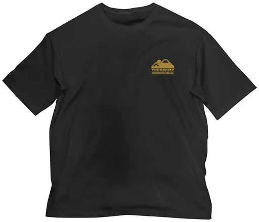 ゆるキャン△ ビッグシルエットTシャツ/BLACK-XL - AniSmile