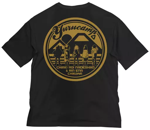 ゆるキャン△ ビッグシルエットTシャツ/BLACK-XL Image 2 | AniSmile