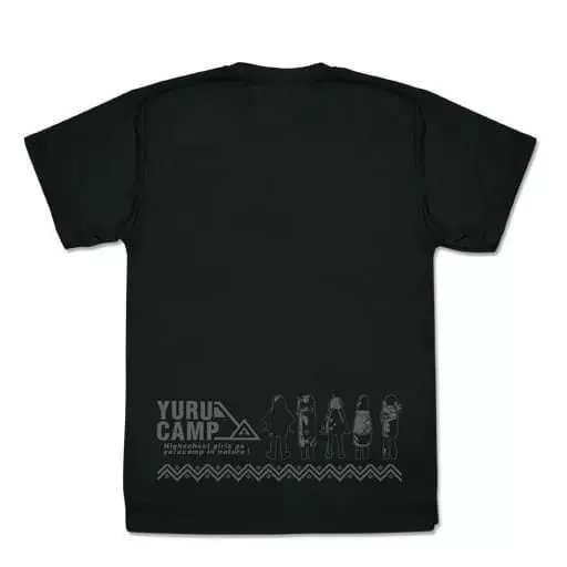ゆるキャン△ ドライTシャツ リニューアルVer./BLACK-XL 图片 2 | AniSmile