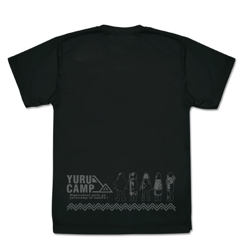 ゆるキャン△ ドライTシャツ リニューアルVer./BLACK-L Image 2 | AniSmile
