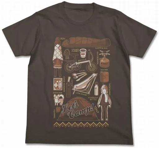 ゆるキャン△ Tシャツ/CHARCOAL-XL - AniSmile