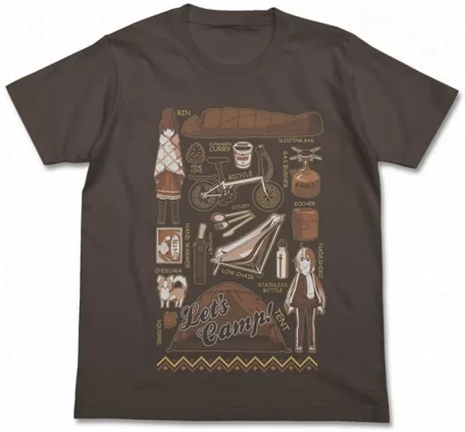 ゆるキャン△ Tシャツ/CHARCOAL-XL Image 2 | AniSmile