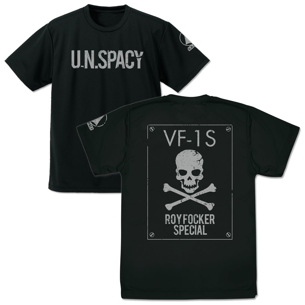 超時空要塞マクロス ロイ・フォッカー ドライTシャツ/BLACK-S - 公式商品画像 | AniSmile
