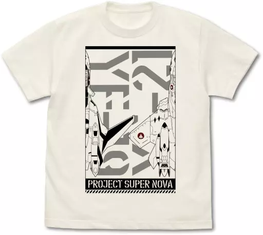 マクロスプラス YF-19/YF-21 Tシャツ/VANILLA WHITE-M - 公式商品画像 | AniSmile