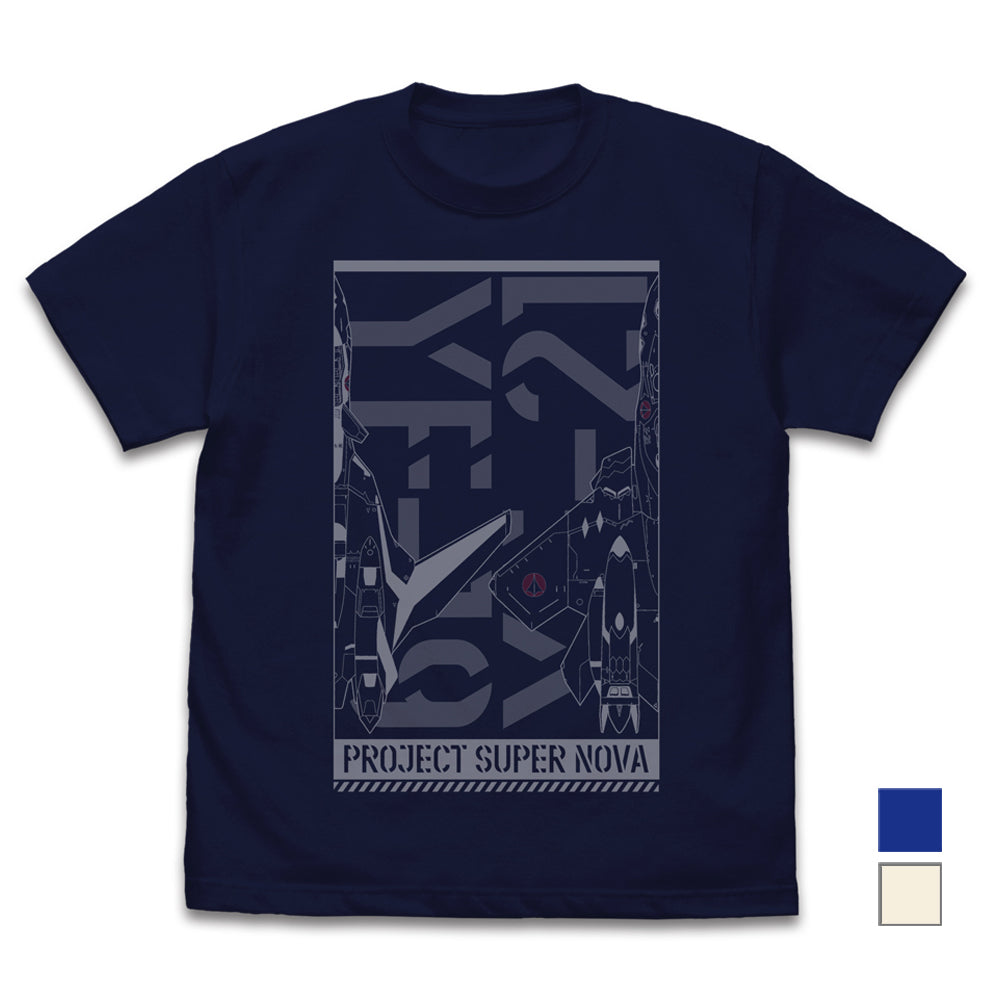 マクロスプラス YF-19/YF-21 Tシャツ/NAVY-S - 公式商品画像 | AniSmile